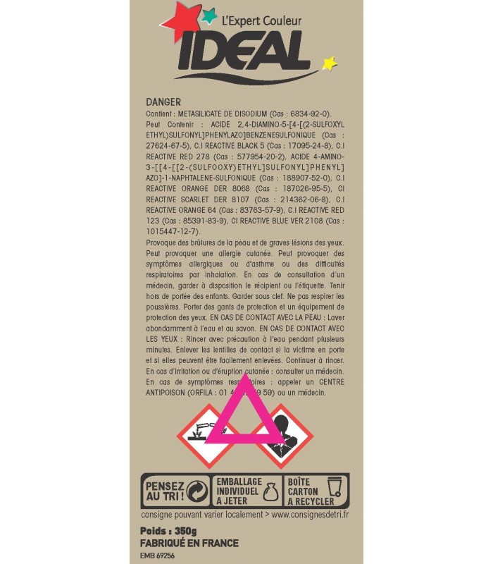 Tinte IDEAL para tejidos