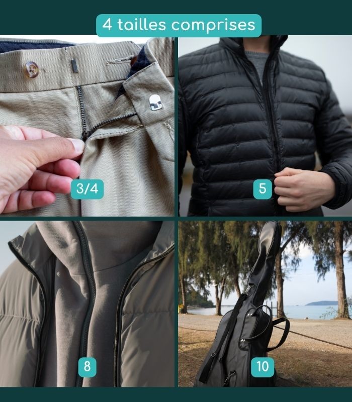 Pack Clip&Zip boîtier/manchon d'arrêt de remplacement pour fermeture