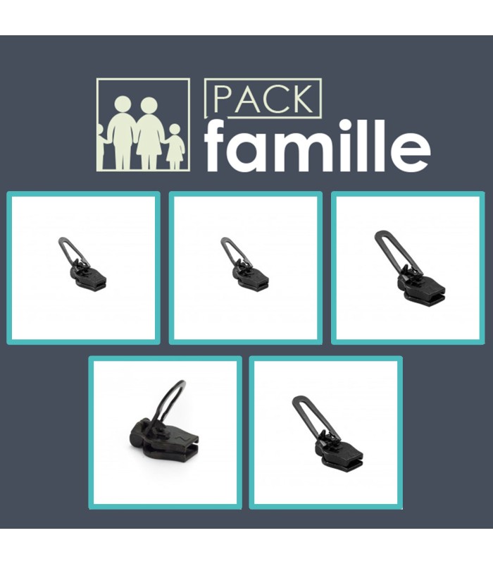 Pack réparation curseurs Zlideon pack famille nylon spiralée