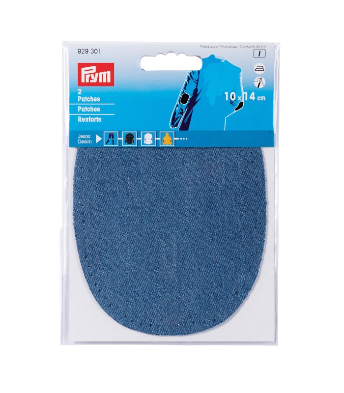 Pièces renfort jeans pour vêtements thermocollantes 10x14cm