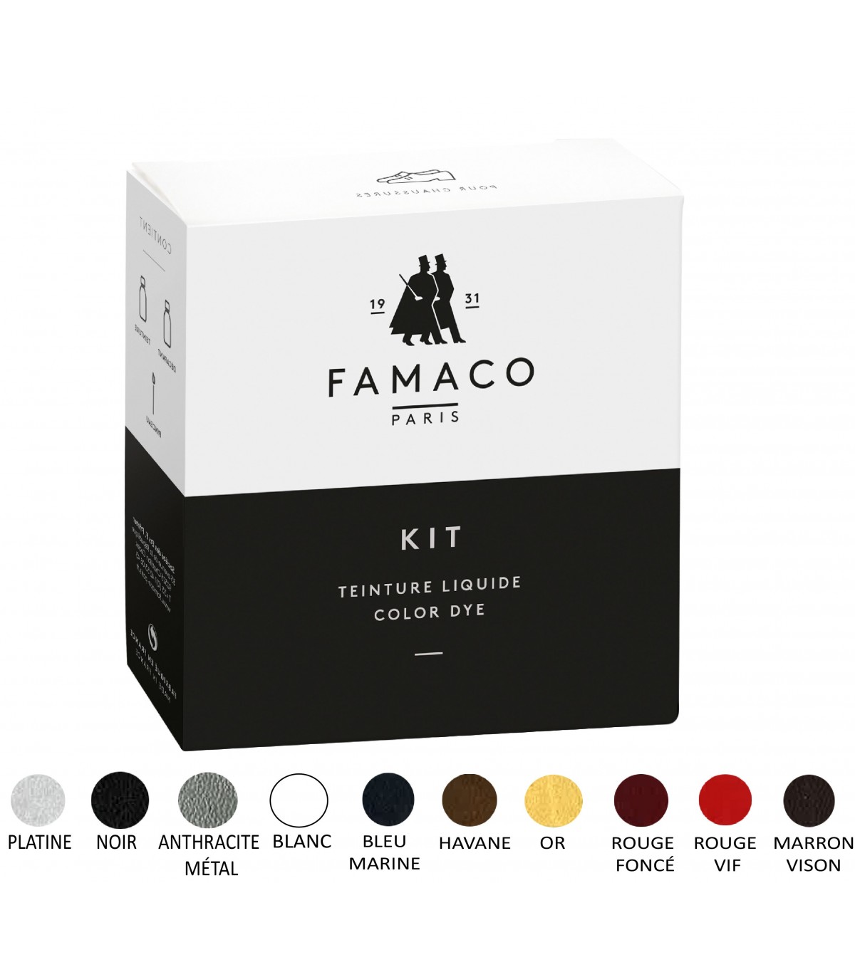 Kit de teinture pour chaussures / Famaco - Clip&Zip