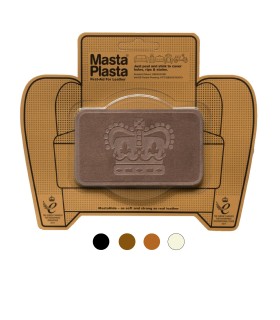 Patch Masta Plasta taille M réparation cuir suédé 10x6cm couronne royale
