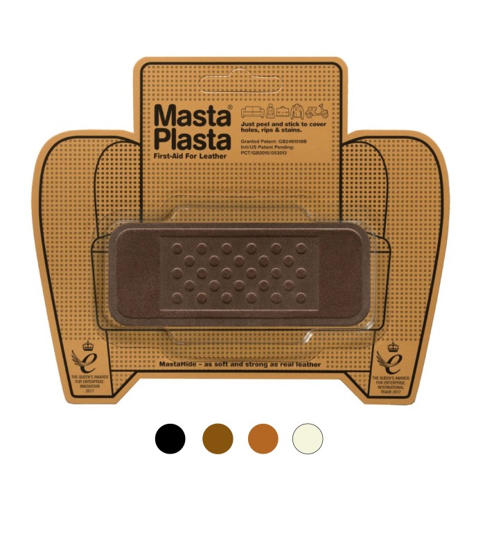 Patch Masta Plasta taille S réparation cuir suédé 10x4cm pansement