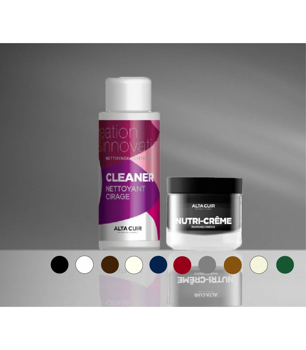 Kit entretien colorant cuir lisse / Alta-cuir - Clip&Zip