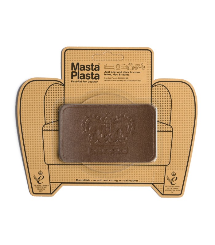 Patch Masta Plasta taille M réparation du cuir 10x6cm couronne royale