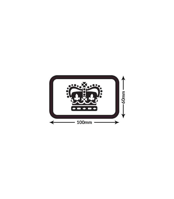 Patch Masta Plasta taille M réparation du cuir 10x6cm couronne royale