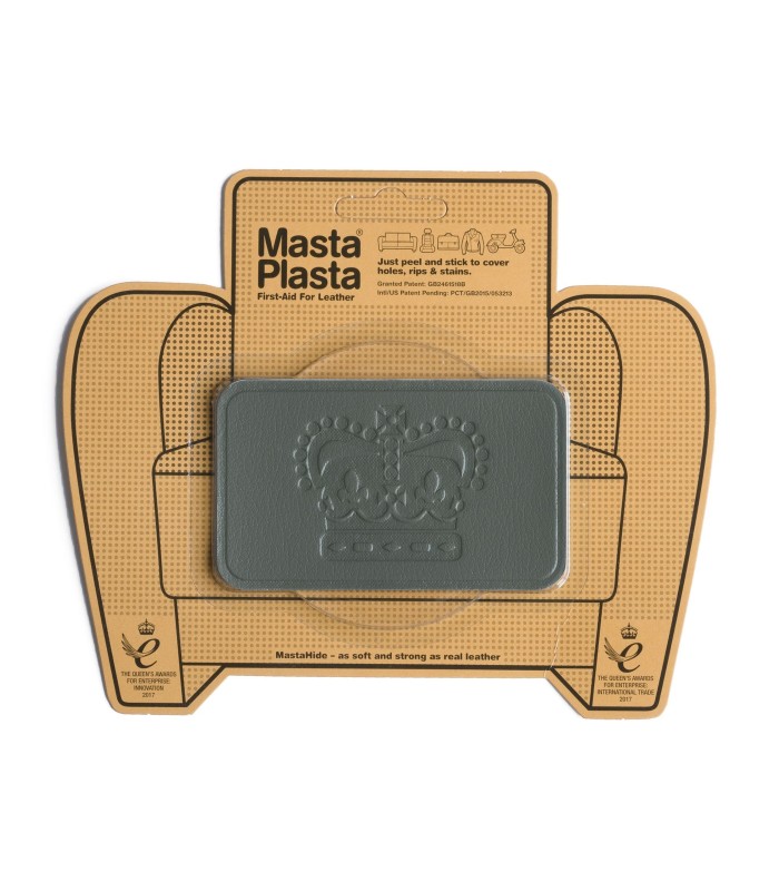 Patch Masta Plasta taille M réparation du cuir 10x6cm couronne royale