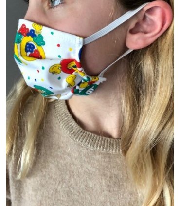 Masque De Protection En Tissu Pour Enfant Avec Filtre Ions Argent – Fabrication Artisanale Française