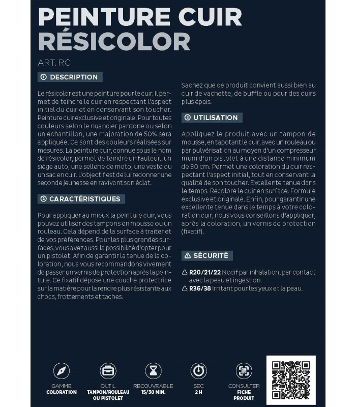 Resicolor tinte para cueros