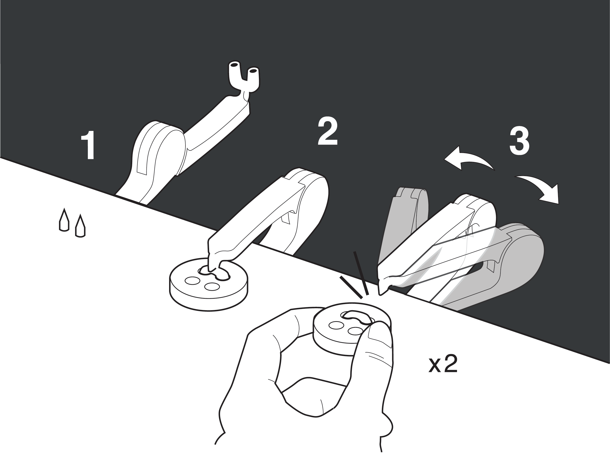 installer un tic pour réparer un bouton