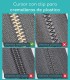 Cursor con clip para cremalleras de plástico Clip&Zip