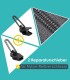 Pack mit 2 Schiebern zur Reparatur für Nylon- und Spiralreißverschlüsse - Clip&Zip