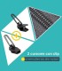 Pack de 2 deslizadores de reparación para cremalleras de nailon - Clip&Zip