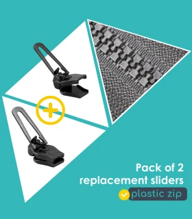 Multipack plastic zip sliders for zip repair - Clip&Zip
