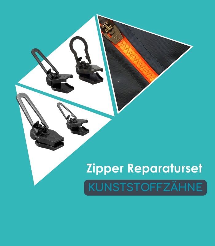 Clip&Zip Zipper Reparaturset für Kunststoffzähne