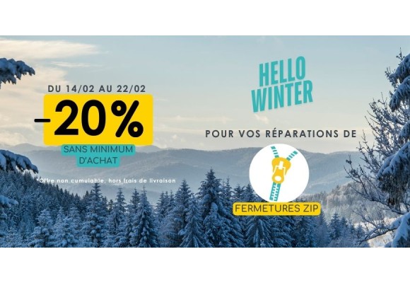 Promotion HelloWinter -20% sans code ni minimum d'achats 