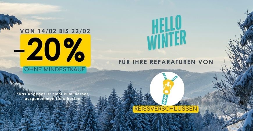 Sonderaktion HELLOWINTER : -20% auf die Reparatur von Reißverschlüssen - Clip&Zip