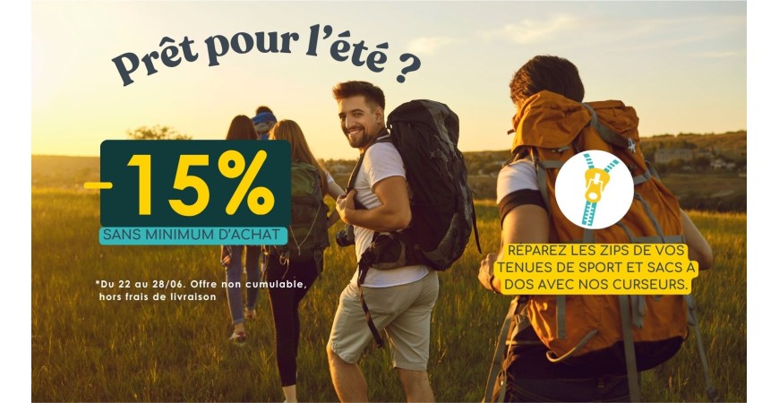 Promotion Junezip 2026 : -15% sans minimum d'achats 
