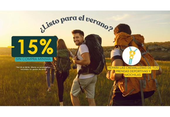 Promoción Junezip 2026: 15 % sin código ni compra mínima.