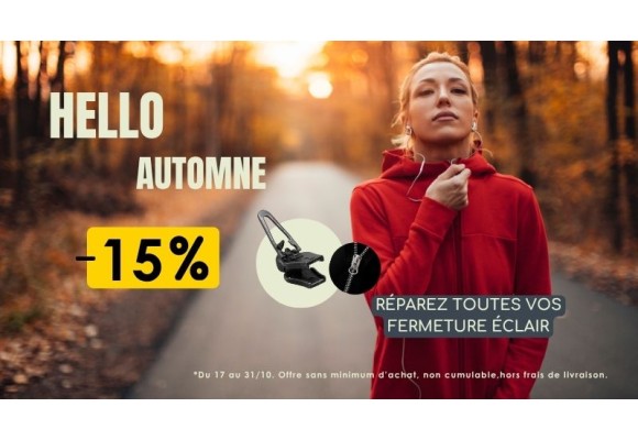 Promotion Hello Automne : -15% 