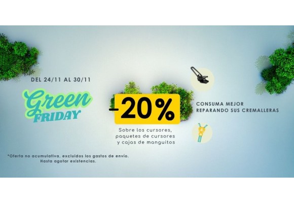 Promoción Green Friday: -20 % 