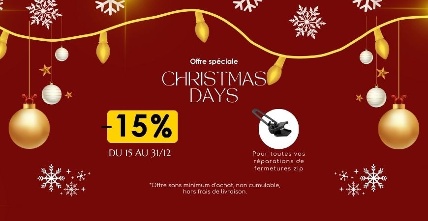 Promotion Christmas Days : -15% 