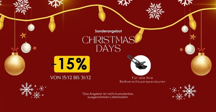 Sonderangebot Christmas Days : -15% 