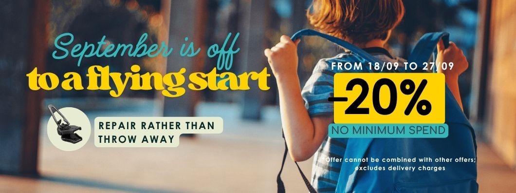 September gets off to a flying start: 20% off from September 18 to 27.