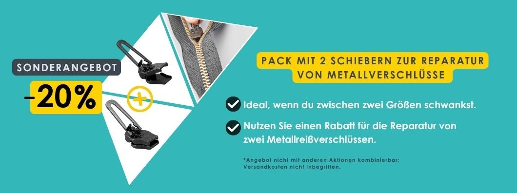 Sonderangebot: Duo-Set Schieberegler mit 20 % Rabatt