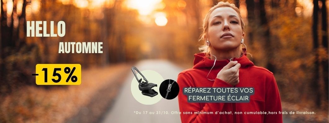 Promo d'automne : -15% sans minimum d'achat