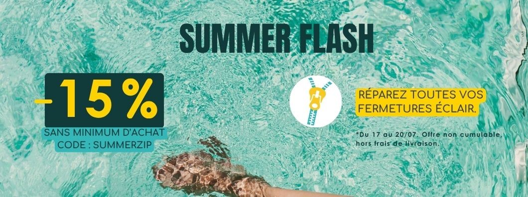 Summer Flash: -15% sans minimum d'achat du 17 au 20/07