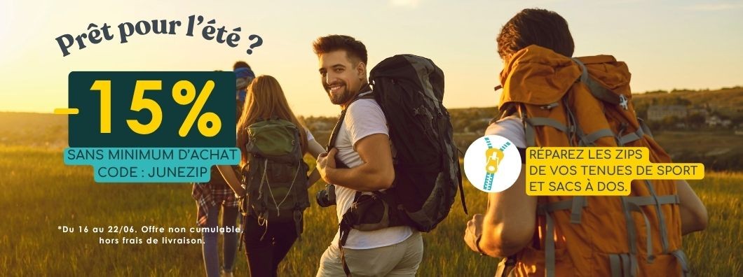 Promo de juin : -15% sans minimum d'achat